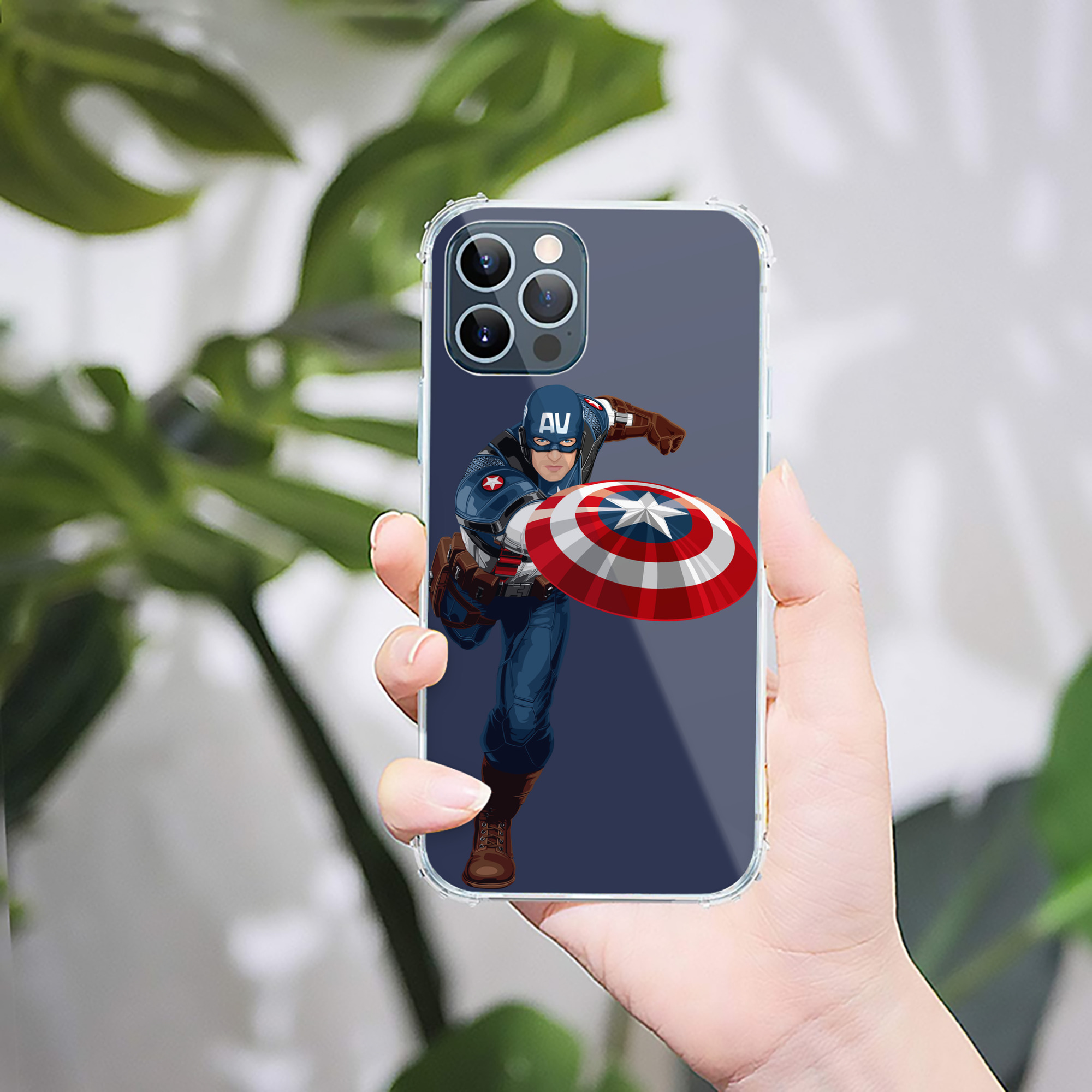 （画像用） アベンジャーズ The Avengers 【iPhone 12シリーズ対応】透明スマホケース（クリアソフトケース）